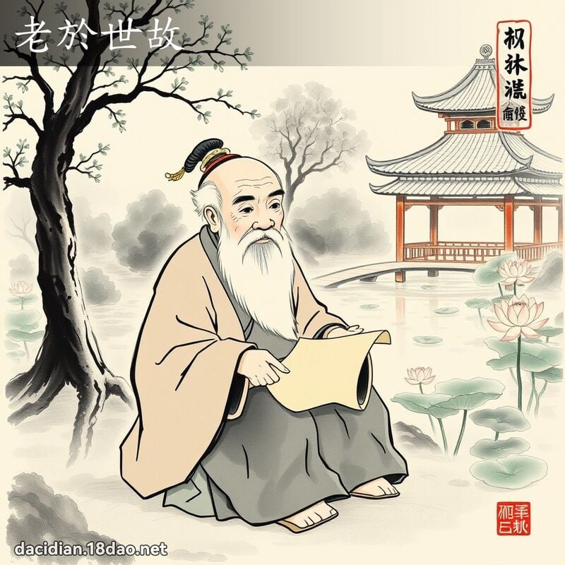 老於世故 配图