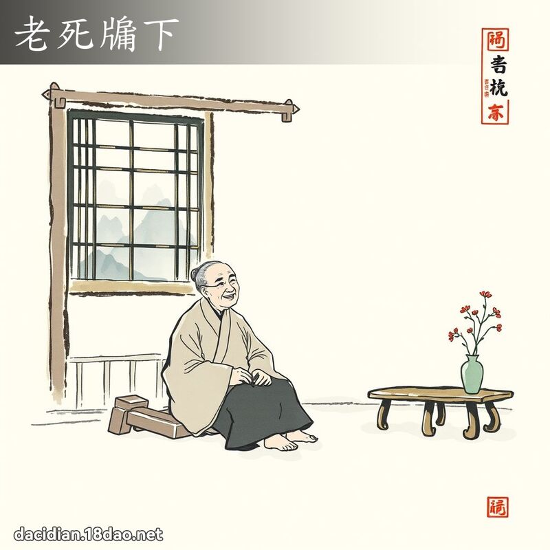老死牖下 配图