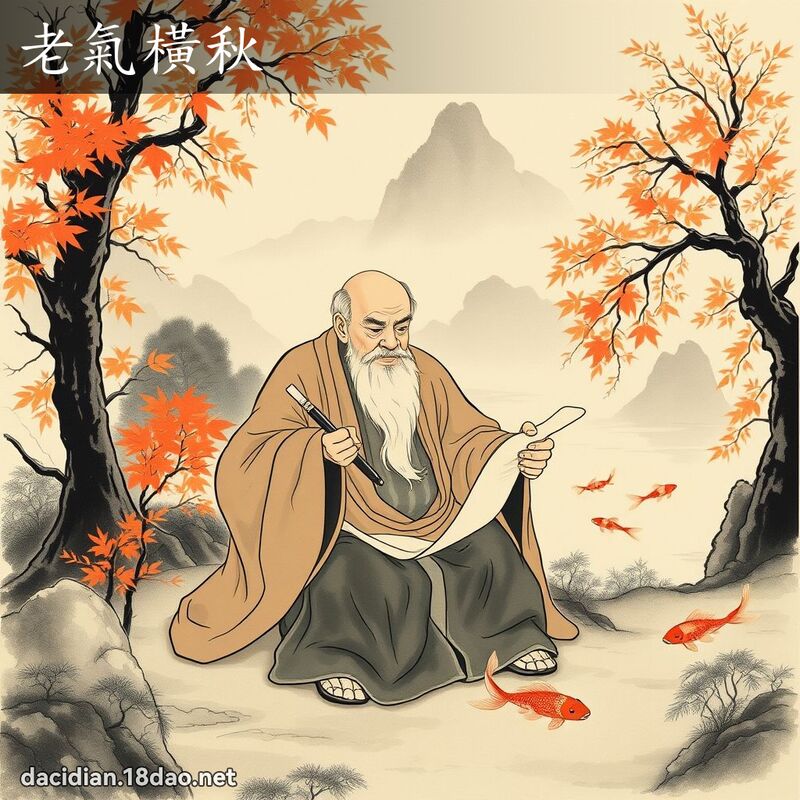 老气横秋 配图