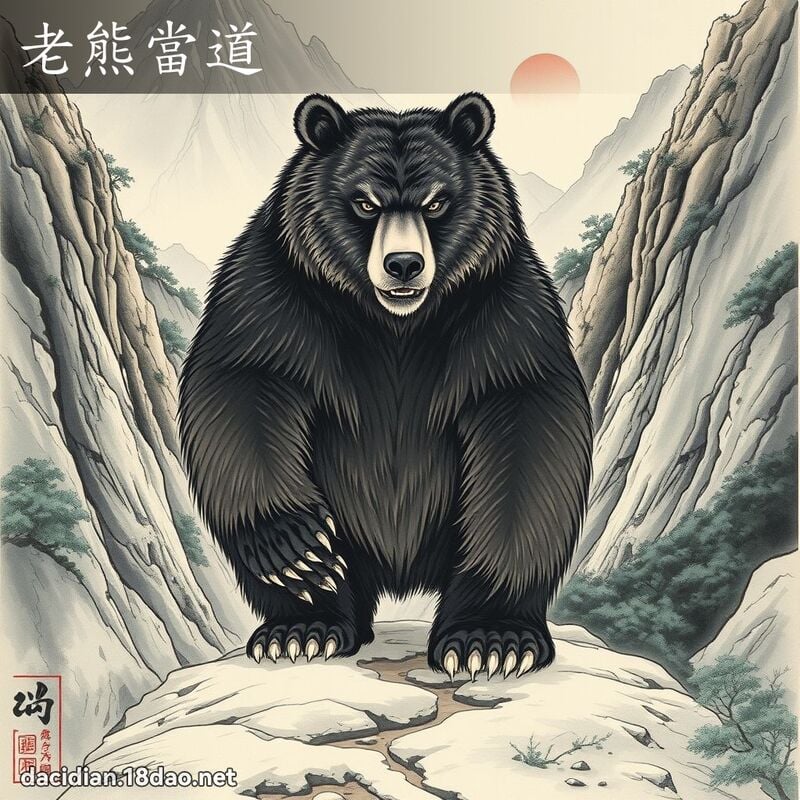 老熊当道 配图