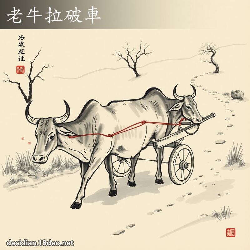 老牛拉破车 配图