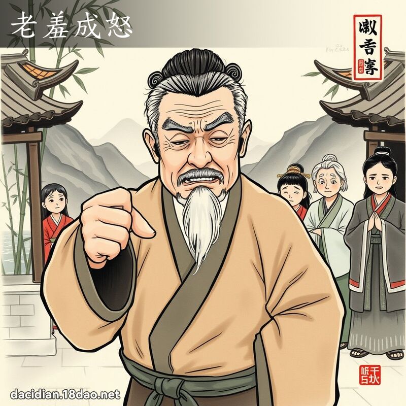 老羞成怒 配图