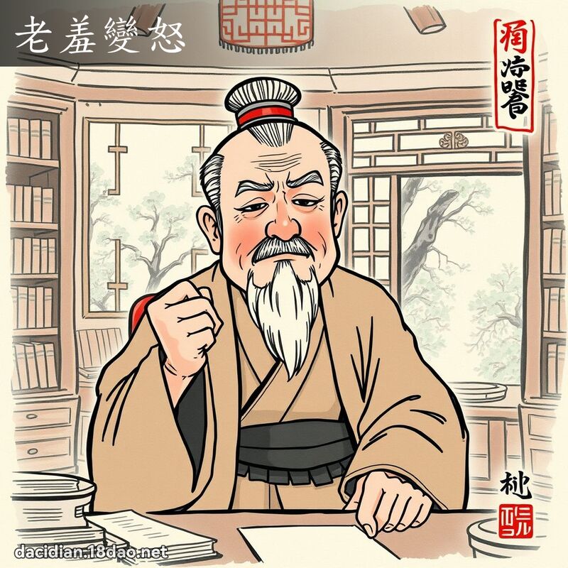 老羞变怒 配图