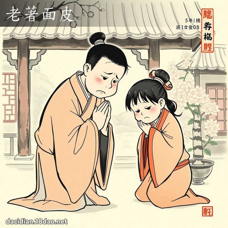 老著面皮 配图