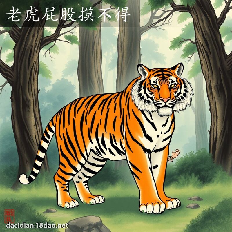 老虎屁股摸不得 配图