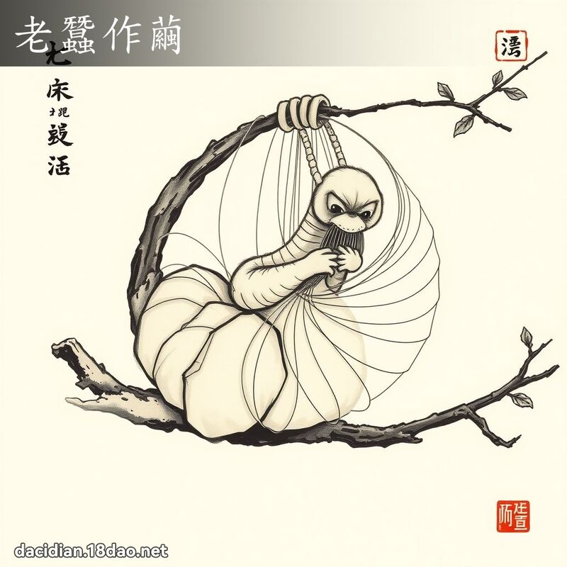 老蚕作茧 配图