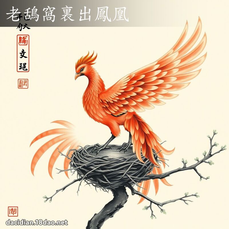 老鴰窝裏出凤凰 配图