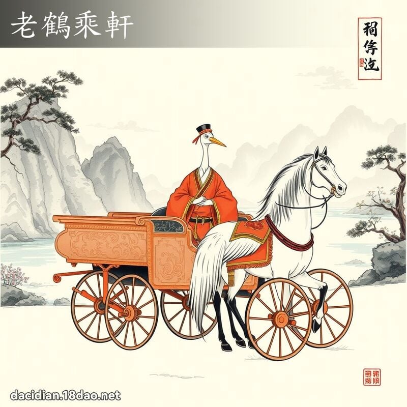 老鹤乘轩 配图