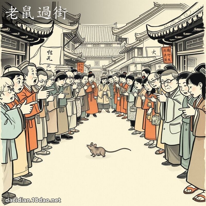 老鼠过街 配图
