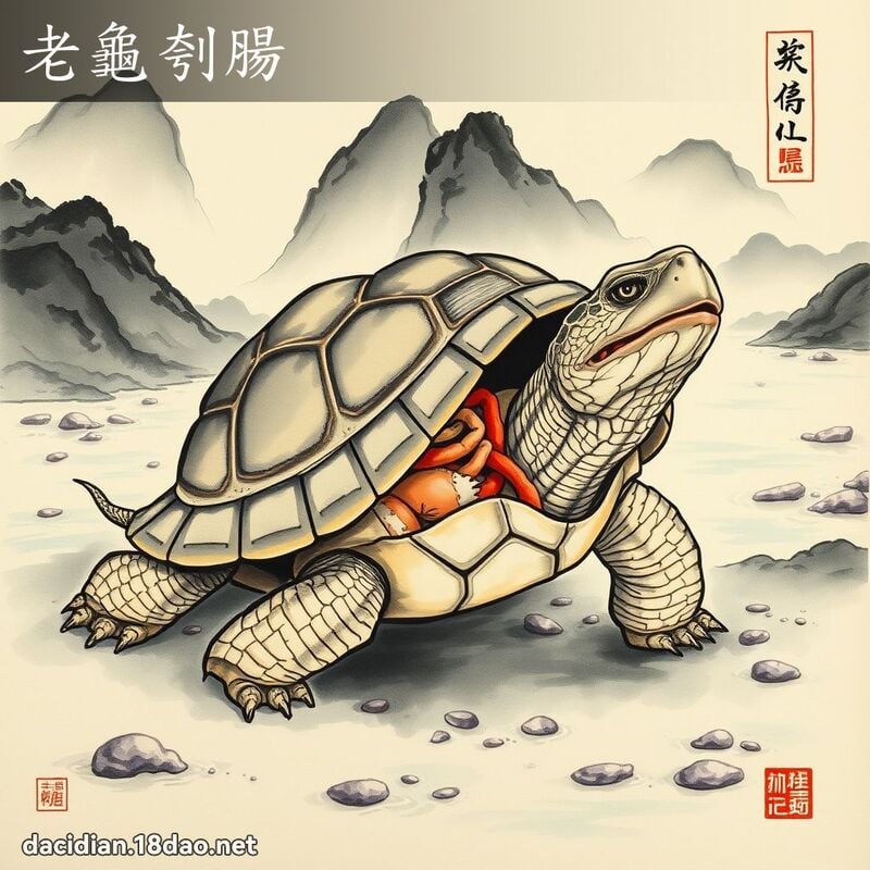 老龟刳肠 配图