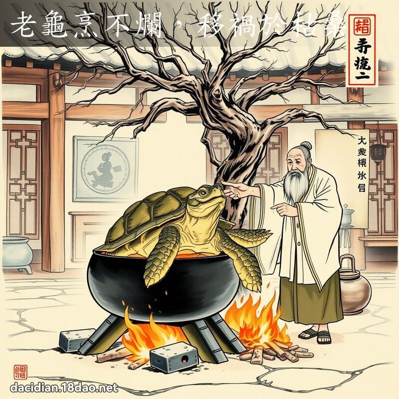 老龟烹不烂,移祸於枯桑 配图