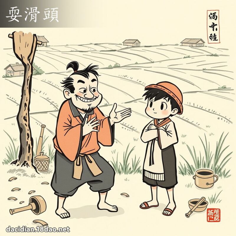 耍滑头 配图