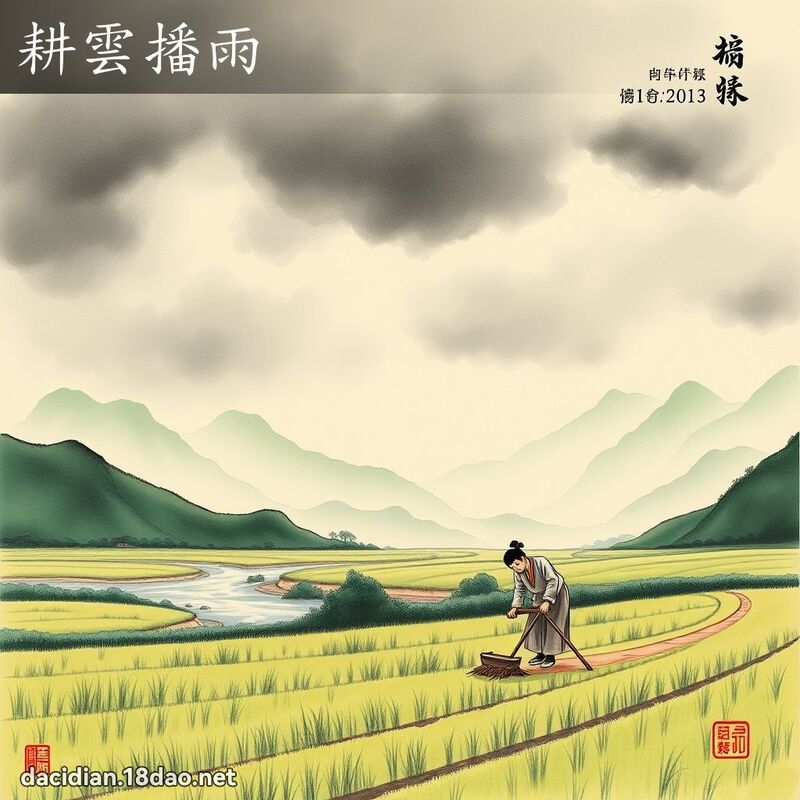 耕云播雨 配图