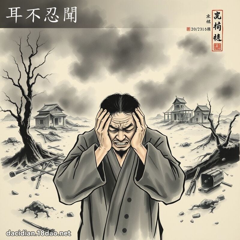 耳不忍闻 配图