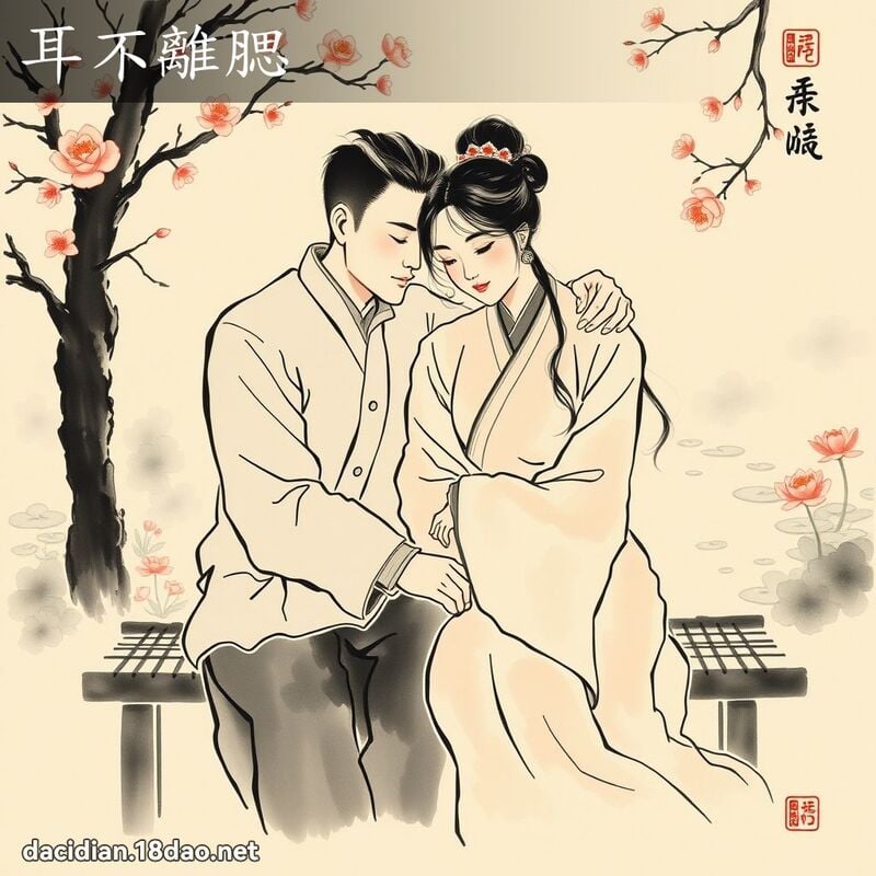 耳不离腮 配图