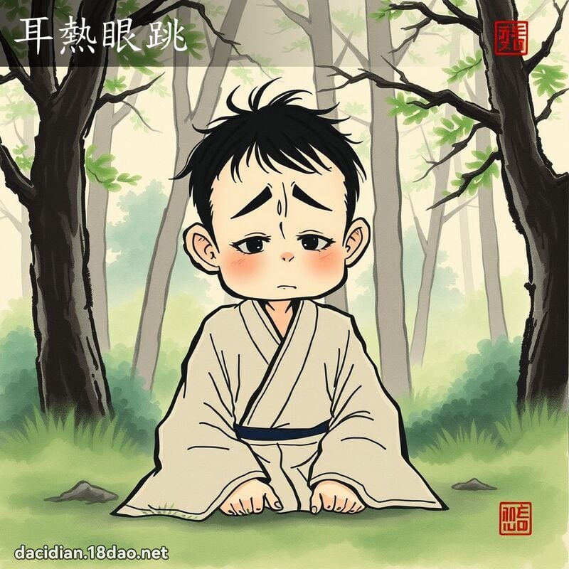 耳热眼跳 配图