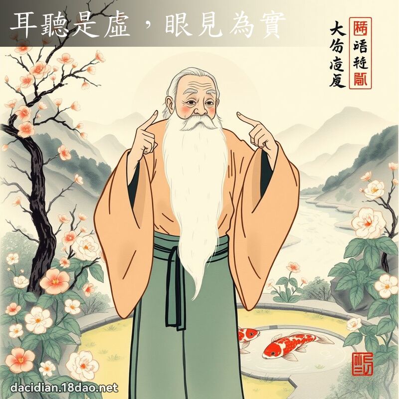耳听是虚,眼见为实 配图