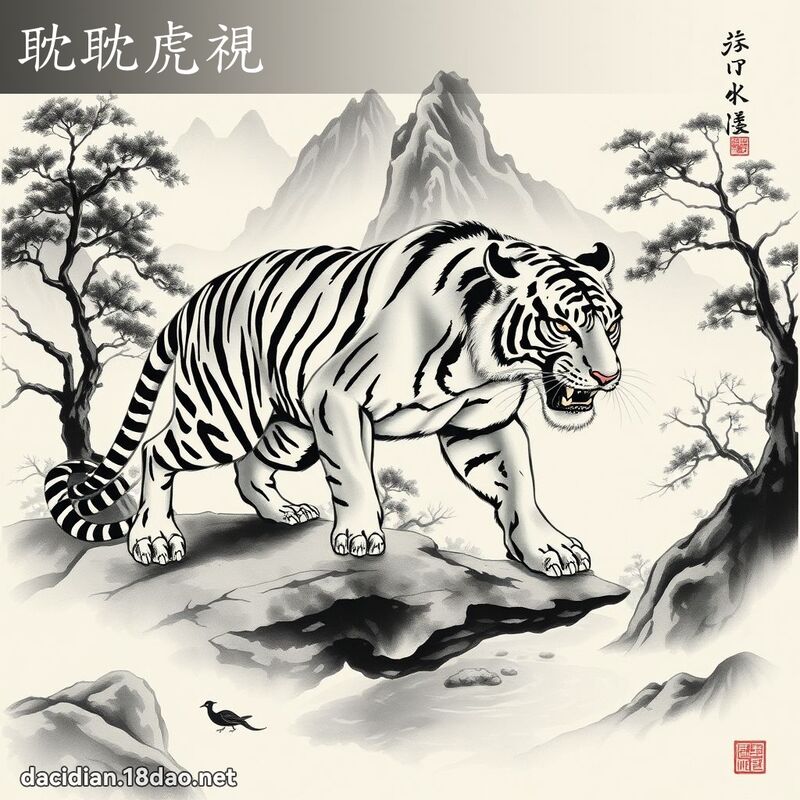 耽耽虎视 配图