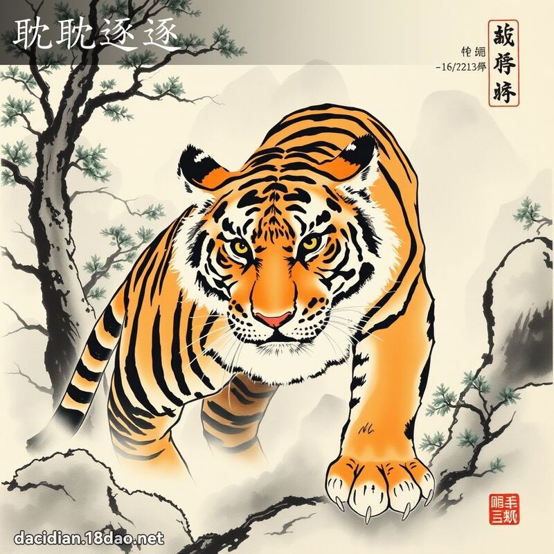 耽耽逐逐 配图