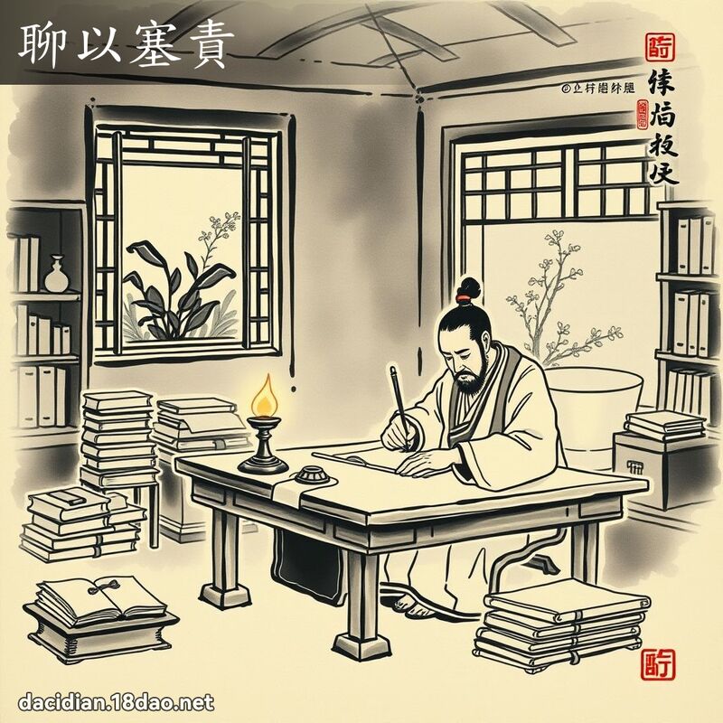 聊以塞责 配图