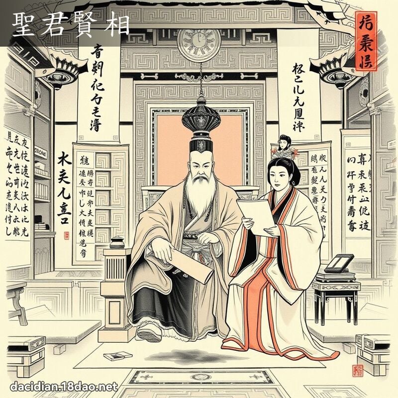 圣君贤相 配图