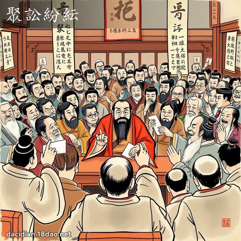 聚讼纷紜 配图