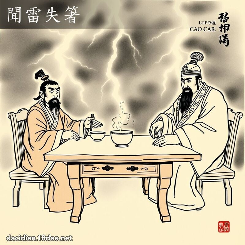 闻雷失箸 配图