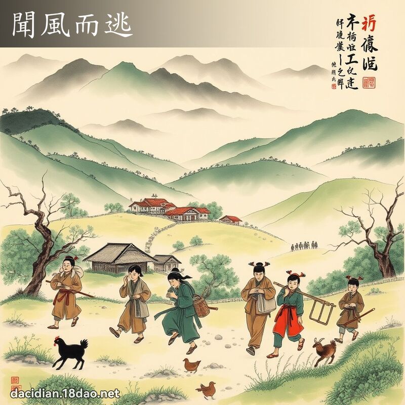 闻风而逃 配图