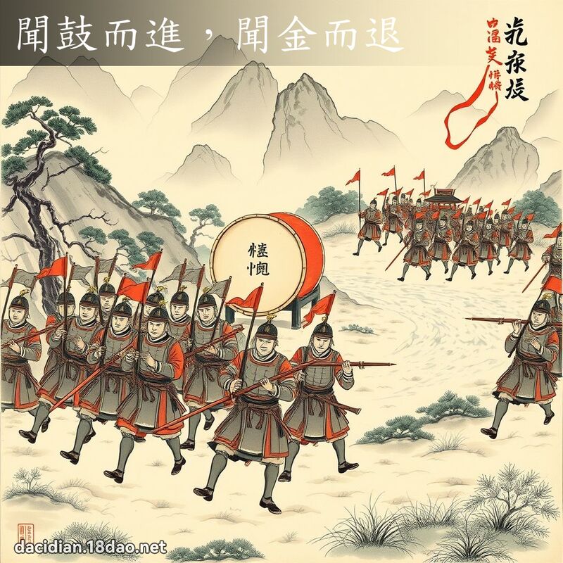 闻鼓而进,闻金而退 配图