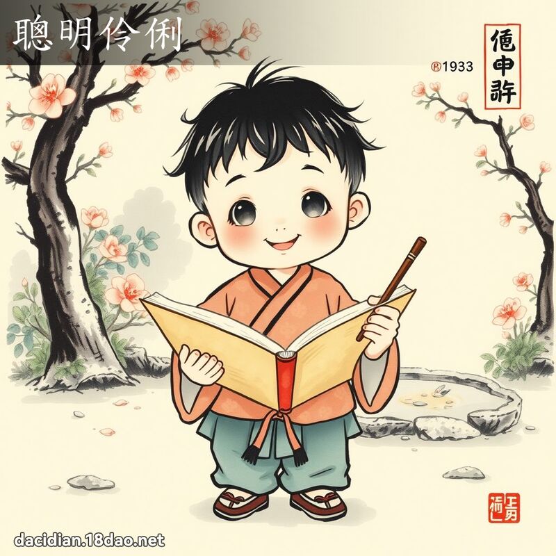 聪明伶俐 配图