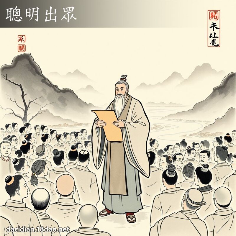聪明出眾 配图