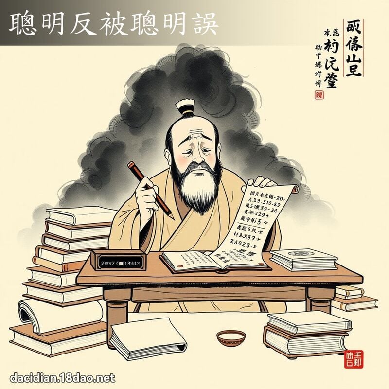 聪明反被聪明误 配图