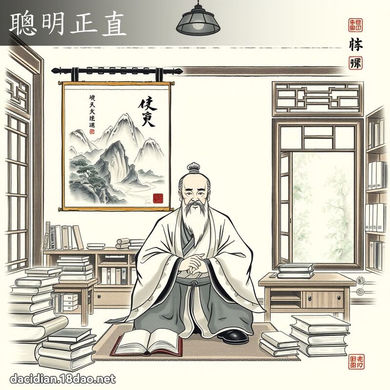 聪明正直 配图
