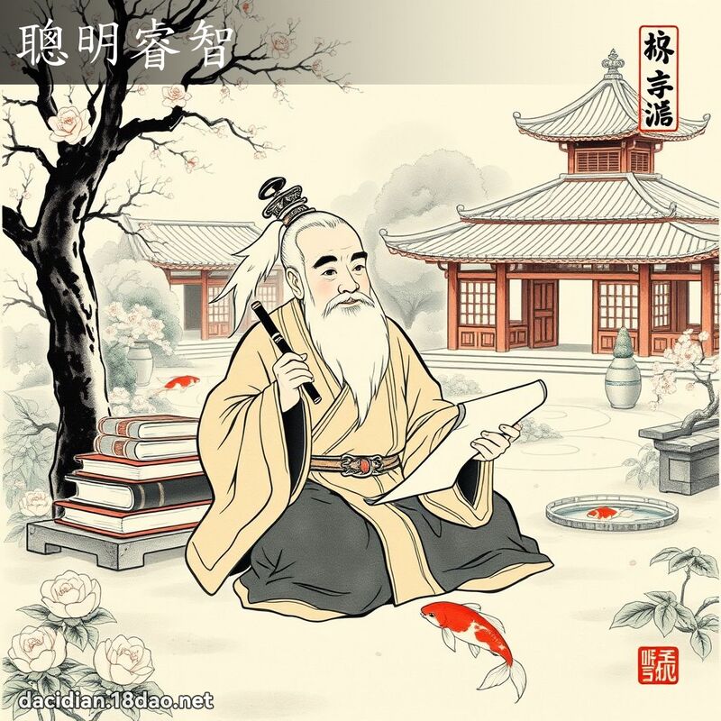 聪明睿智 配图