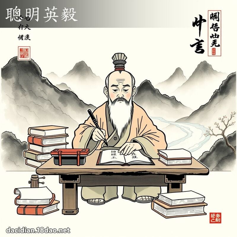 聪明英毅 配图