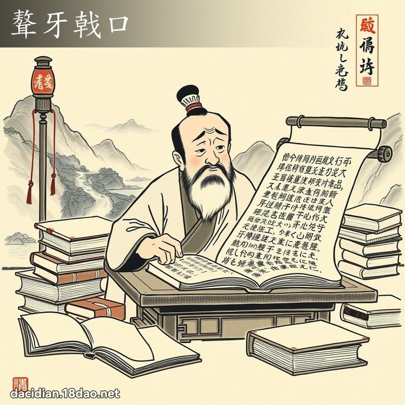 聱牙戟口 配图