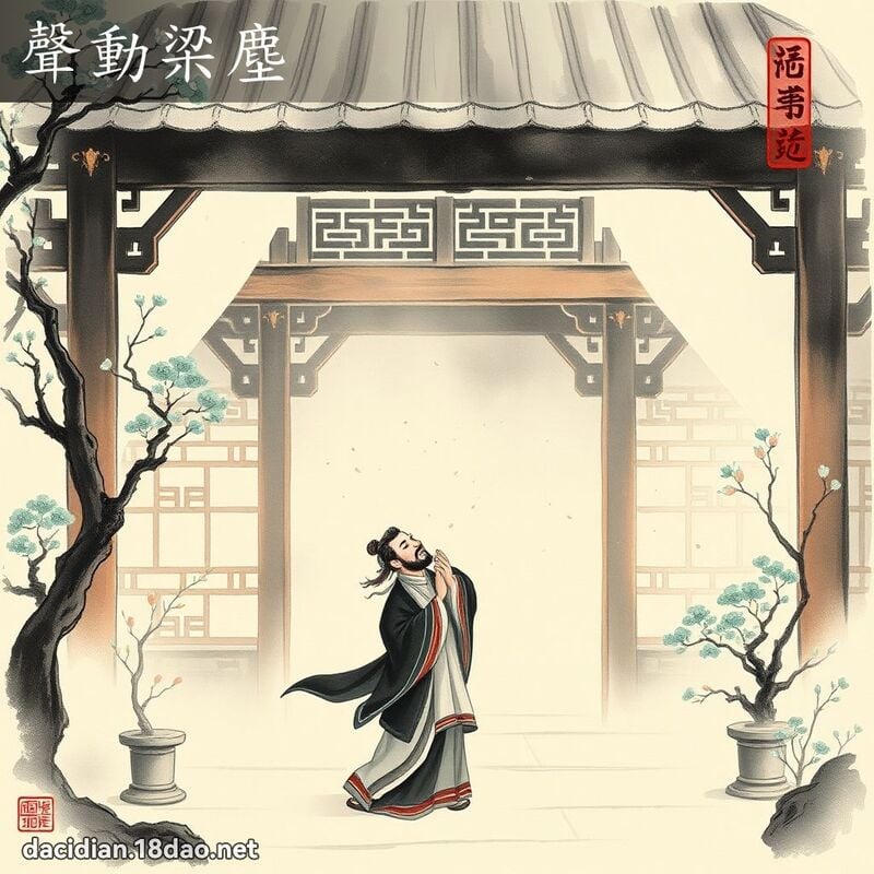 声动梁尘 配图