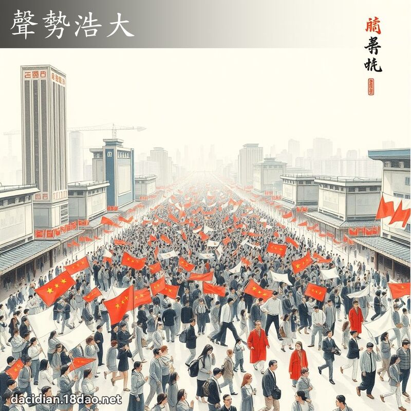 声势浩大 配图