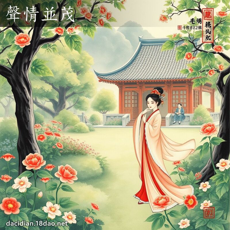 声情並茂 配图