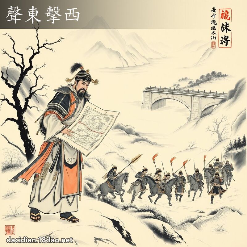 声东击西 配图