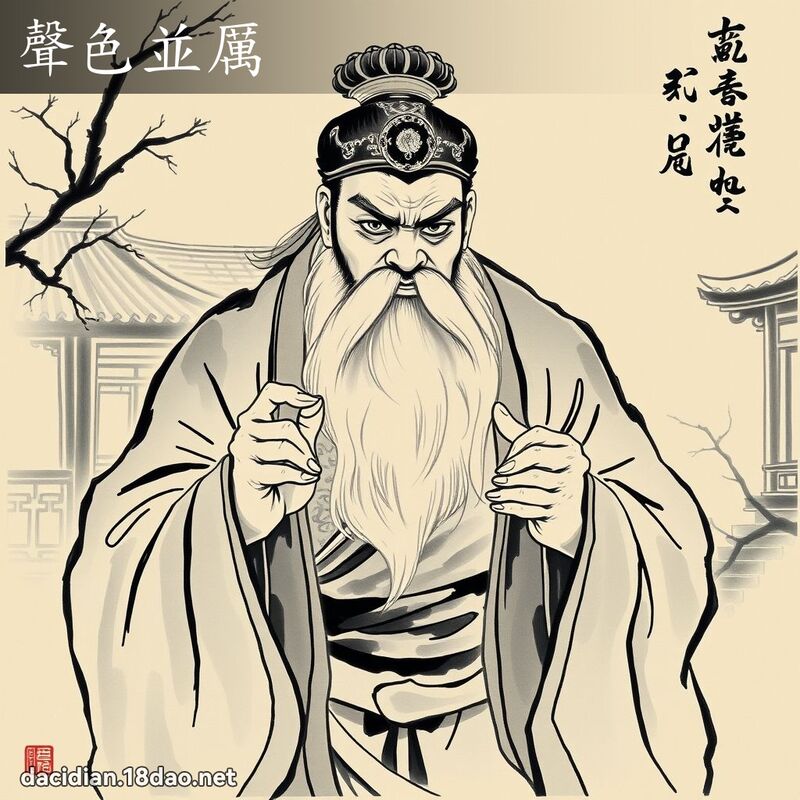 声色並厉 配图