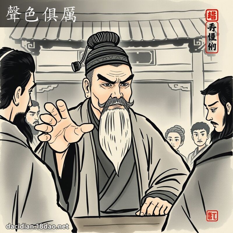 声色俱厉 配图