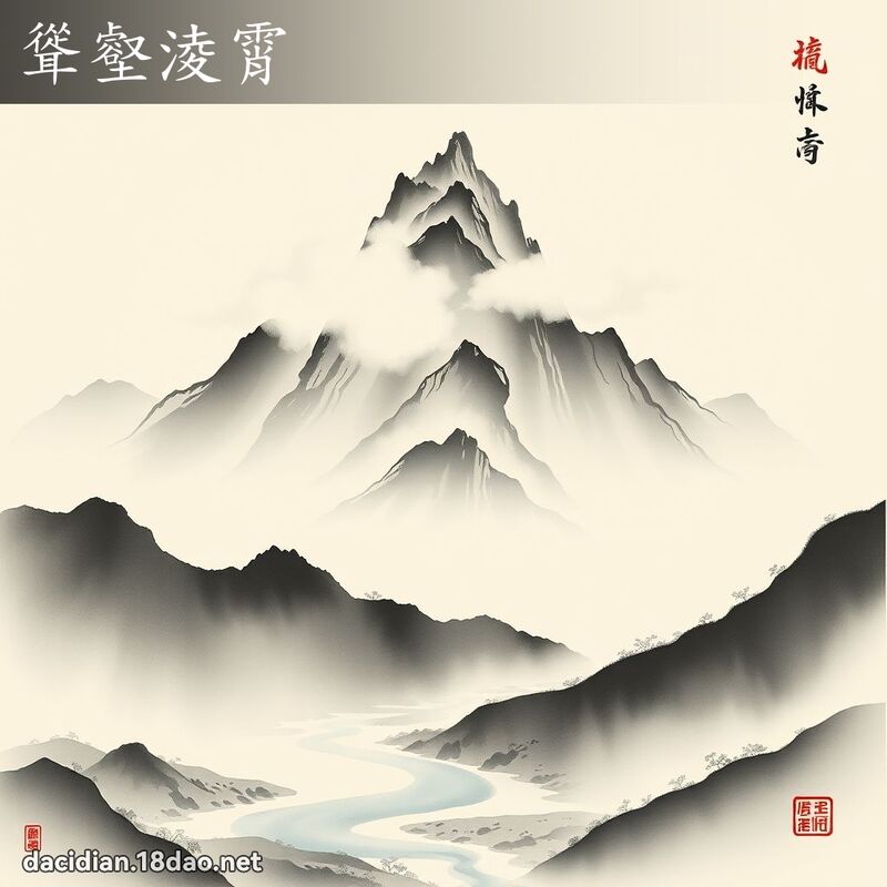 耸壑凌霄 配图