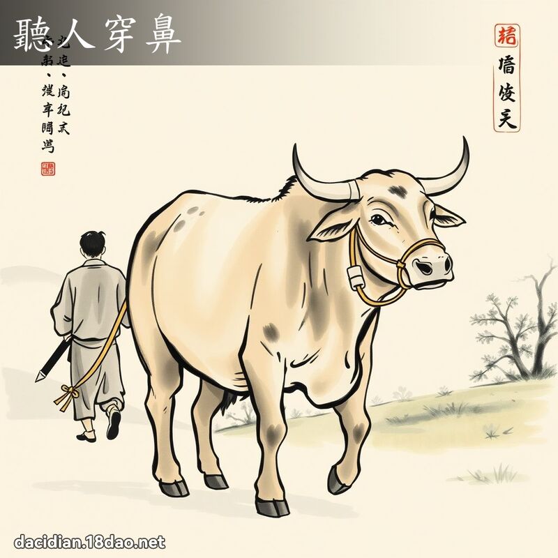 听人穿鼻 配图