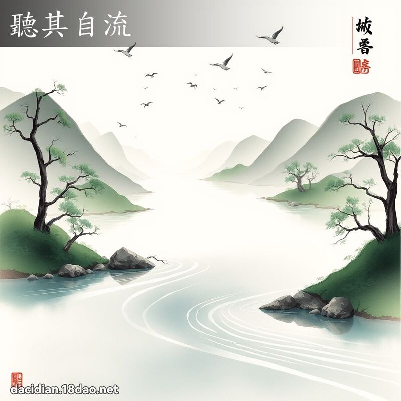 听其自流 配图