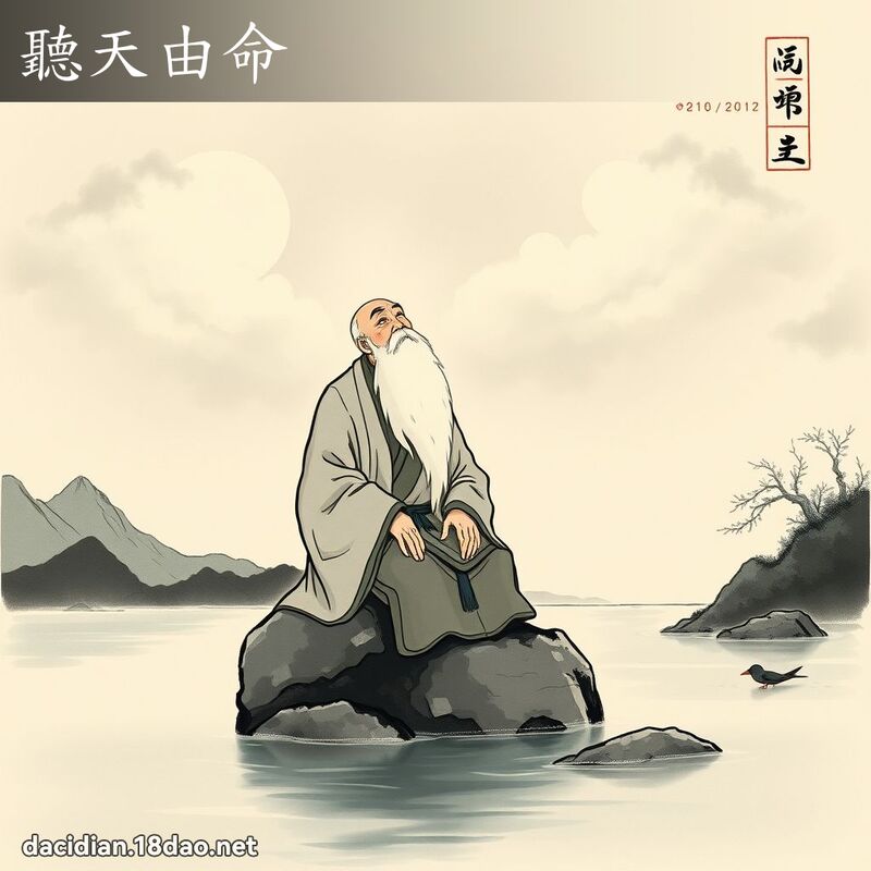 听天由命 配图