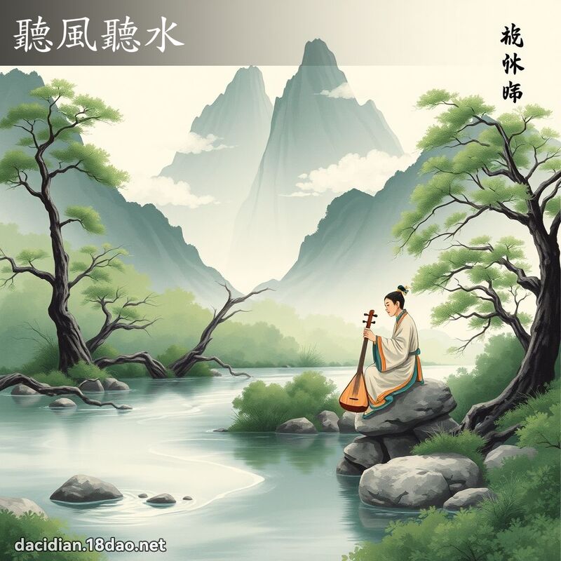 听风听水 配图
