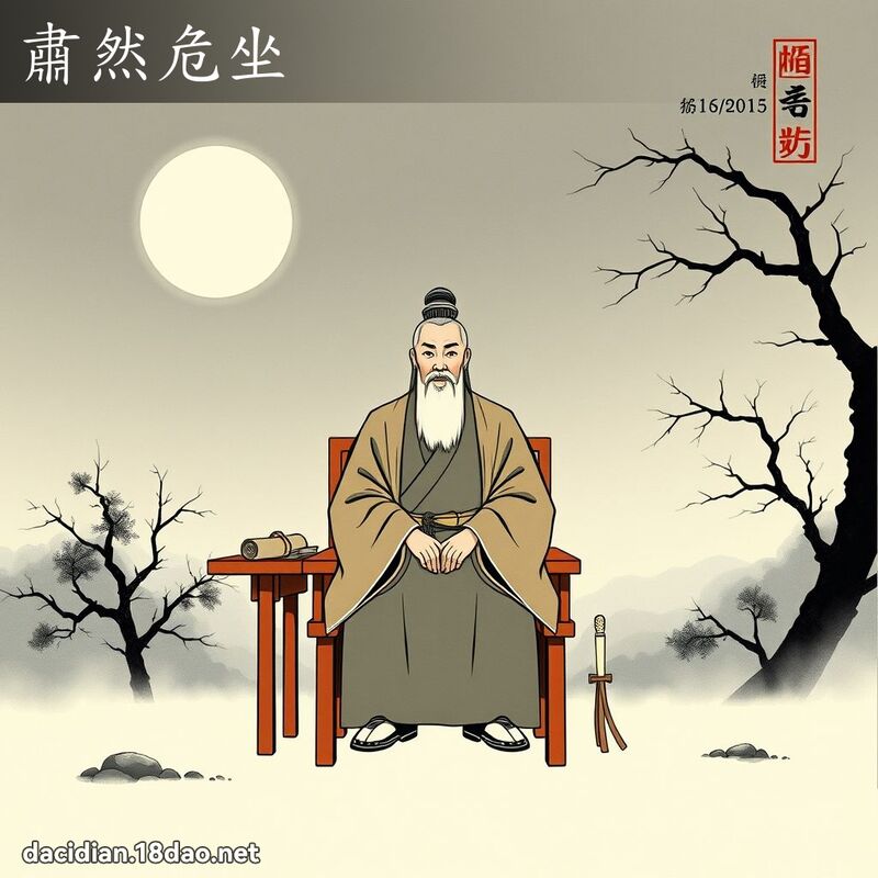 肃然危坐 配图