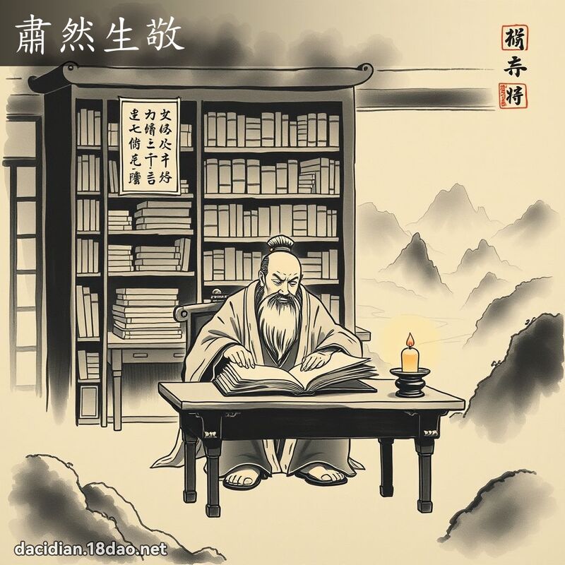 肃然生敬 配图