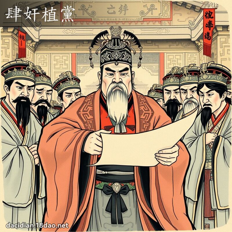 肆奸植党 配图